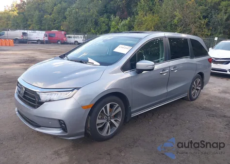 2021 Honda Odyssey Touring from USA, damaged, VIN 5FNRL6H87MB009491